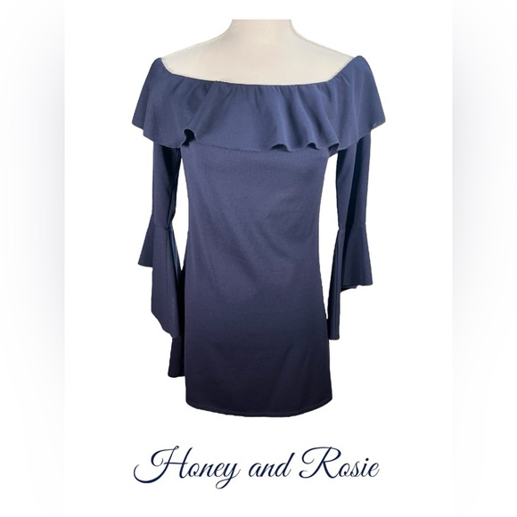 Honey and Rosie | Off the Shoulder Mini Dress - Picture 1 of 9